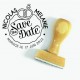Tampon Mariage Save The Date Anneaux 5 Cm | Tamporelle tampons français