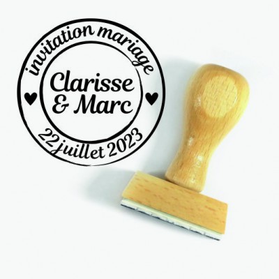 Tampon Mariage Invitation 5 Cm | Tamporelle tampons français