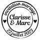 Tampon Mariage Invitation 5 Cm | Tamporelle tampons français