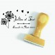 Tampon Mariage Pissenlit Coeur 5 Cm | Tamporelle tampons français