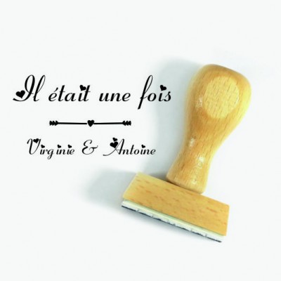 Tampon Il Était Une Fois Mariage à Personnaliser | Tamporelle