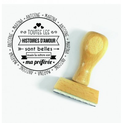 Tampon Citation Saint Valentin 5 Cm à Personnaliser | Tamporelle