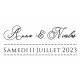 Tampon Mariage En Pointillé | Tamporelle tampons personnalisés