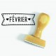 Tampon Février à Personnaliser | Tamporelle tampons personnalisés