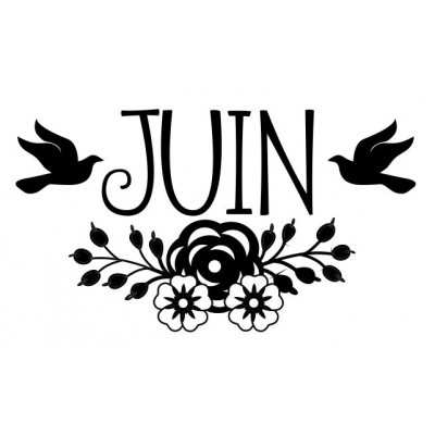 Tampon Juin à Personnaliser 5 Cm | Tamporelle tampons personnalisés