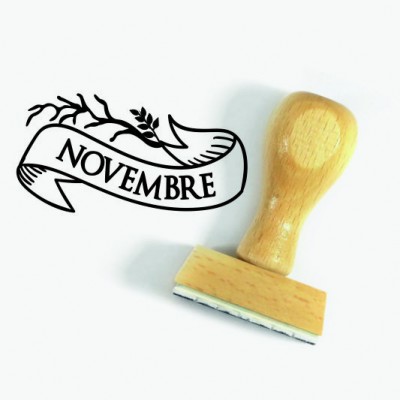 Tampon Novembre à Personnaliser 5 Cm | Tamporelle