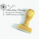 Tampon Adresse Sauvage à Personnaliser 5 Cm  | Tamporelle