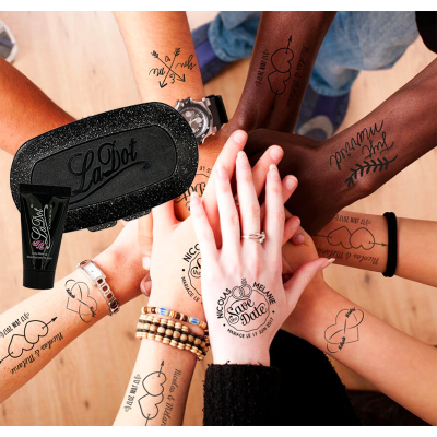 Encre Corporelle Tatouage Éphémère | Tamporelle tampons personnalisés