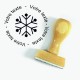 Tampon Cristal de Flocon Noël | Tamporelle tampons personnalisés
