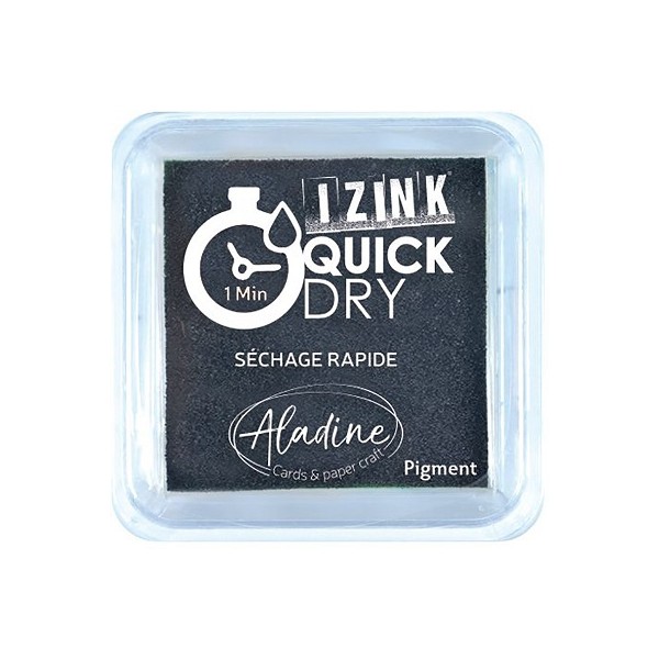 Encre Izink Quick Dry noir 4 Cm x 4 Cm | Tamporelle tampons personnalisés