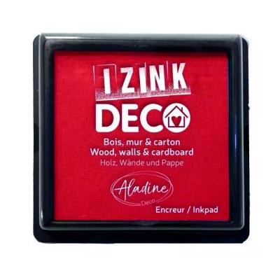 Encre Izink Déco rouge XL pour bois, mur & carton | Tamporelle