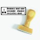 Tampon message pour les cartons pour les recycler | Tamporelle