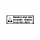 Tampon message pour les cartons pour les recycler | Tamporelle