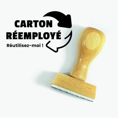 Tampon pour colis à réemployer | Tamporelle