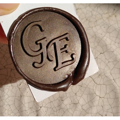Sceau alimentaire chocolat 25 mm | Tamporelle