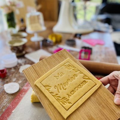 Sceau alimentaire pour biscuits personnalisés | Tamporelle