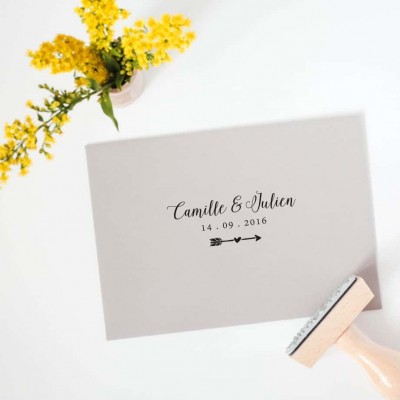Tampon mariage flèche n°13 60x30mm