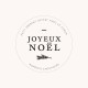 Tampon noël n°20 "Joyeux noël" 50x50mm