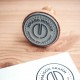 Tampon encreur en bois rond 50mm