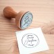 Tampon encreur en bois rond 40mm
