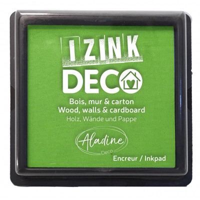 Encre Izink Déco verte pour bois, mur & carton | Tamporelle