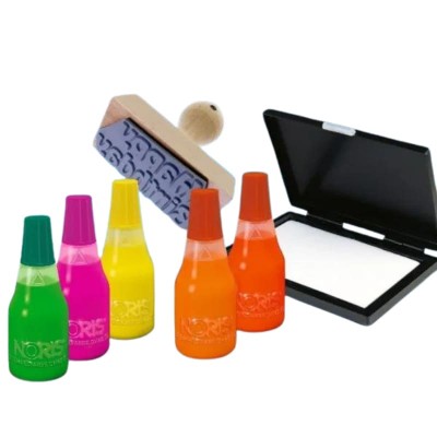 Kit Soirée Tampon Personnalisé & Encre Fluorescente | Tamporelle