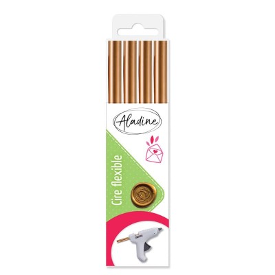 Pack 4 Bâtons De Cire Ronds Or Aladine | Tamporelle