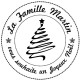 Tampon noel sapin bois à personnaliser