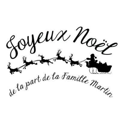 Tampon joyeux noël à personnaliser Tamporelle