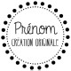 Tampon couture prénom à personnaliser Tamporelle