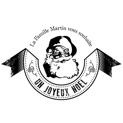 Tampon noël santa à personnaliser