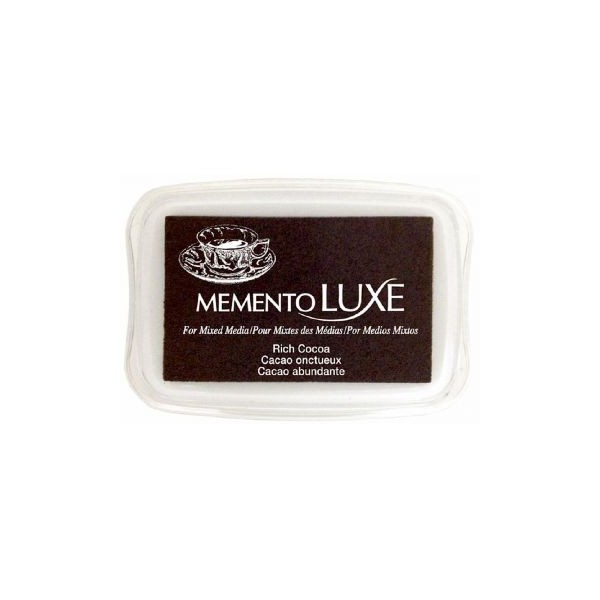 Encre Memento Luxe cacao onctueux 9 cm x 6 cm Tsukineko Encre Memento Luxe cacao onctueux 9 cm x 6 cm Tsukineko