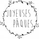 Tampon joyeuses Pâques monture bois Tamporelle