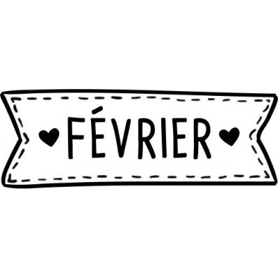 Tampon février à personnaliser 