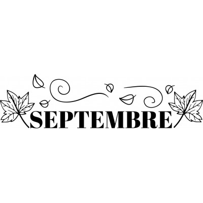 Tampon septembre à personnaliser 