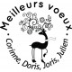 Tampon voeux cerf personnalisé