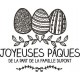 Tampon oeufs de Pâques à personnaliser 5 cm Tamporelle