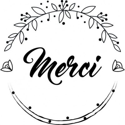 Tampon bois merci 5 cm  Tamporelle