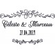 Tampon mariage  champetre bois
