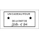 Tampon étiquette noel personnalisé