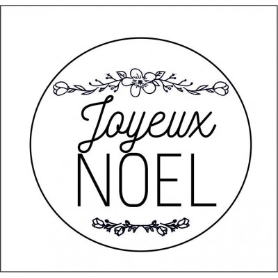 Tampon joyeux noel à personnaliser