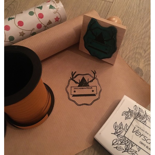 Tampon en caoutchouc d'arbre de Noël pour le scrapbooking, tampon de sapin pour la fabrication de cartes, embellissement de voeux d'hiver, cadeau pour artisans, modèle d'artiste - France