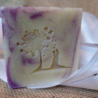 Tampon savon colombe mariage acrylique bois