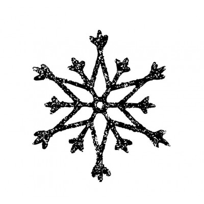 Tampon savon flocon de neige acrylique bois