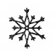 Tampon savon flocon de neige acrylique bois