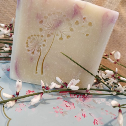Tampon savon pissenlit acrylique bois