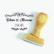 Tampon Mariage Champêtre à Personnaliser |  Tamporelle tampons français