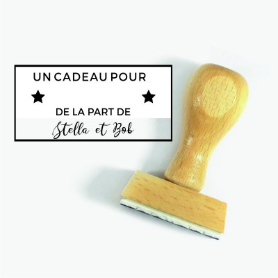 Tampon Étiquette De Noël Personnalisé | Tamporelle