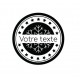 Tampon Étiquette Noël à Personnaliser 5 Cm Tamporelle tampons français