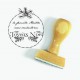 Tampon Vintage Houx 5 Cm à Personnaliser Tamporelle tampons français